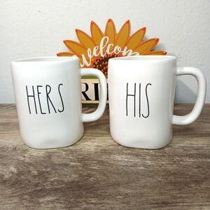 Rae Dunn His and Hers mug set